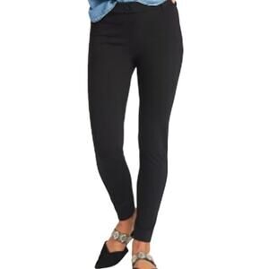 Betabrand Skinny-Leg Two-Pocket Dress Pant Yoga Pants Ankle Stretch Black Medium
